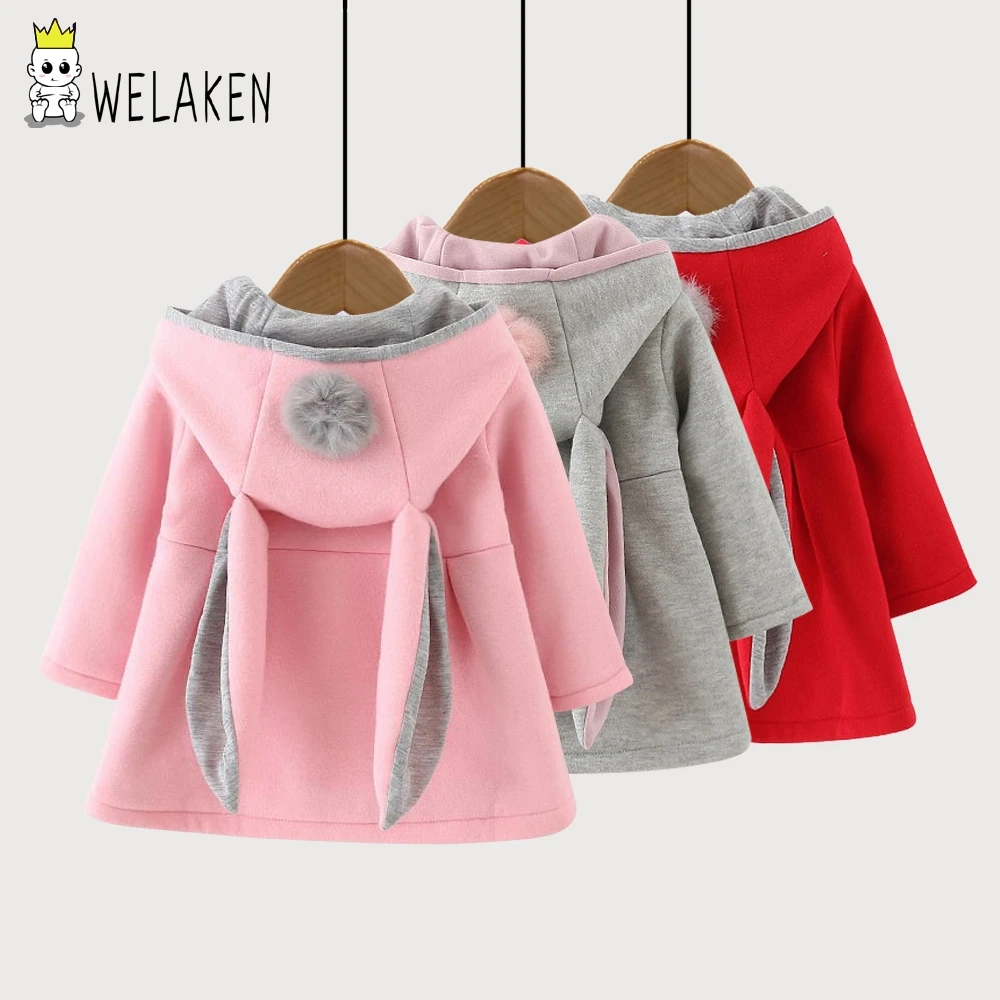 Hot Sale 2016 Children Coats Autumn Winter Long Sleeve Cute Cartoon Rabbit Ear Hooded Kids Hoodies Outerwear Girls Coats
Hot Sale 2016 Children Coats Autumn Winter Long Sleeve Cute Cartoon Rabbit Ear Hooded Kids Hoodies Outerwear Girls Coats