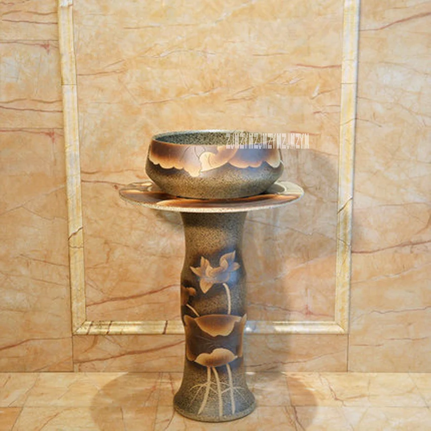 JXL-0408 Three-piece-suit Ceramic Pedestal Basin Household Floor-standing Creative Art Washbasin Bathroom Integral Floor Basin
JXL-0408 Three-piece-suit Ceramic Pedestal Basin Household Floor-standing Creative Art Washbasin Bathroom Integral Floor Basin