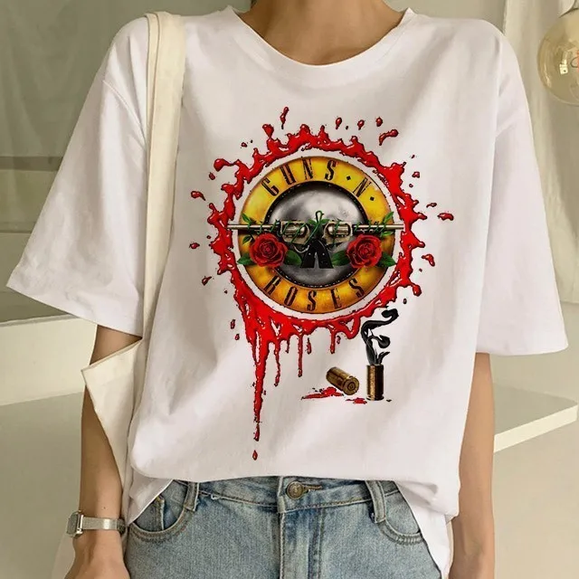 Newest Gun N Roses Tshirt Women Funny Streewear Punk Rock Music T Shirt Women Tshirt Female Tee Shirt Femme Tops Women Clothes
Newest Gun N Roses Tshirt Women Funny Streewear Punk Rock Music T Shirt Women Tshirt Female Tee Shirt Femme Tops Women Clothes