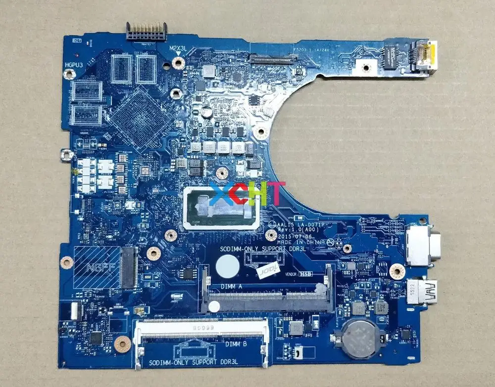 for Dell Vostro 3559 3459 011M2 0011M2 CN-0011M2 AAL15 LA-D071P w i5-6260U CPU Laptop Motherboard Mainboard Tested
for Dell Vostro 3559 3459 011M2 0011M2 CN-0011M2 AAL15 LA-D071P w i5-6260U CPU Laptop Motherboard Mainboard Tested