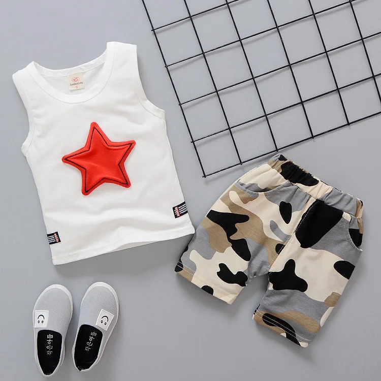 Summer Newborn Baby Boy Clothes Sets Star T-shirt Tops+ Camouflage Shorts Toddler Outfits Clothes Baby Clothing Set
Summer Newborn Baby Boy Clothes Sets Star T-shirt Tops+ Camouflage Shorts Toddler Outfits Clothes Baby Clothing Set