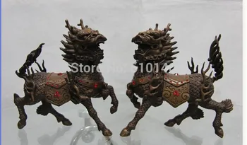 Purple Copper Feng Shui Evil Foo Dogs Lion Dragon Kirin kylin Statue Pair
Purple Copper Feng Shui Evil Foo Dogs Lion Dragon Kirin kylin Statue Pair
