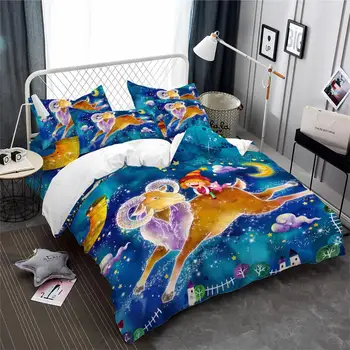Dreamlike Aries Constellation Bedding Set Kids Colorful Cartoon Duvet Cover Set Dreamlike Galaxy Bedding King Queen Pillowcase
Dreamlike Aries Constellation Bedding Set Kids Colorful Cartoon Duvet Cover Set Dreamlike Galaxy Bedding King Queen Pillowcase
