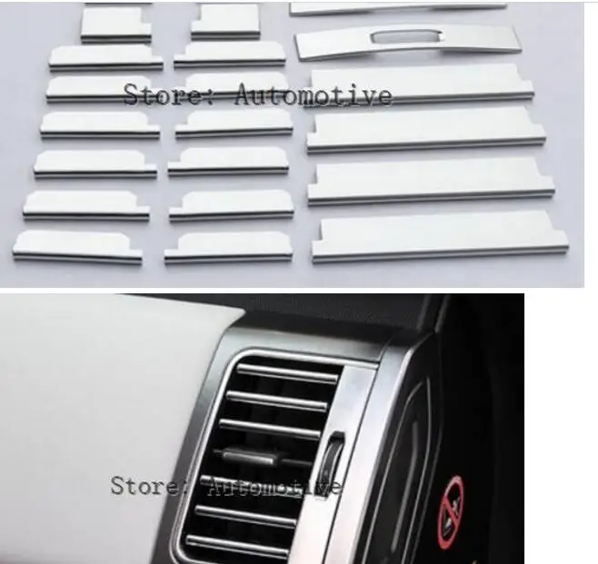 22pcs/set ABS Chrome Interior Accessories Air Conditioning Outlet Strips Trim For Land Rover Range Rover Sport 2014-2017 RRSport
22pcs/set ABS Chrome Interior Accessories Air Conditioning Outlet Strips Trim For Land Rover Range Rover Sport 2014-2017 RRSport