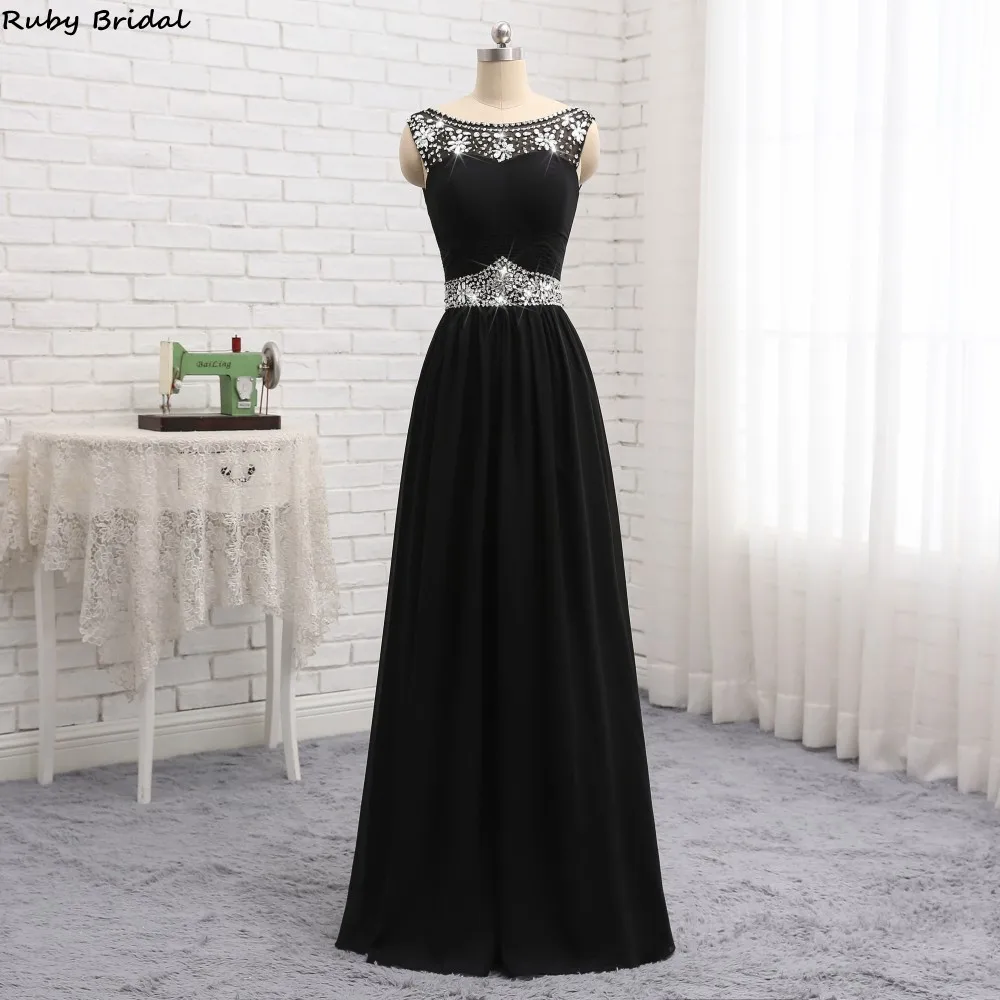 Ruby Bridal 2019 Vestidos De Fiesta Long A-line Long Evening Dresses Sexy Black Chiffon Bridesmaid Wedding Party Dresses P1911
Ruby Bridal 2019 Vestidos De Fiesta Long A-line Long Evening Dresses Sexy Black Chiffon Bridesmaid Wedding Party Dresses P1911