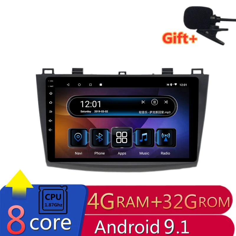 9" 4G RAM 8 cores Android Car DVD GPS Navigation for Mazda 3 Mazda3 2010 2011 2012 2013 audio stereo car radio headunit wifi
9" 4G RAM 8 cores Android Car DVD GPS Navigation for Mazda 3 Mazda3 2010 2011 2012 2013 audio stereo car radio headunit wifi