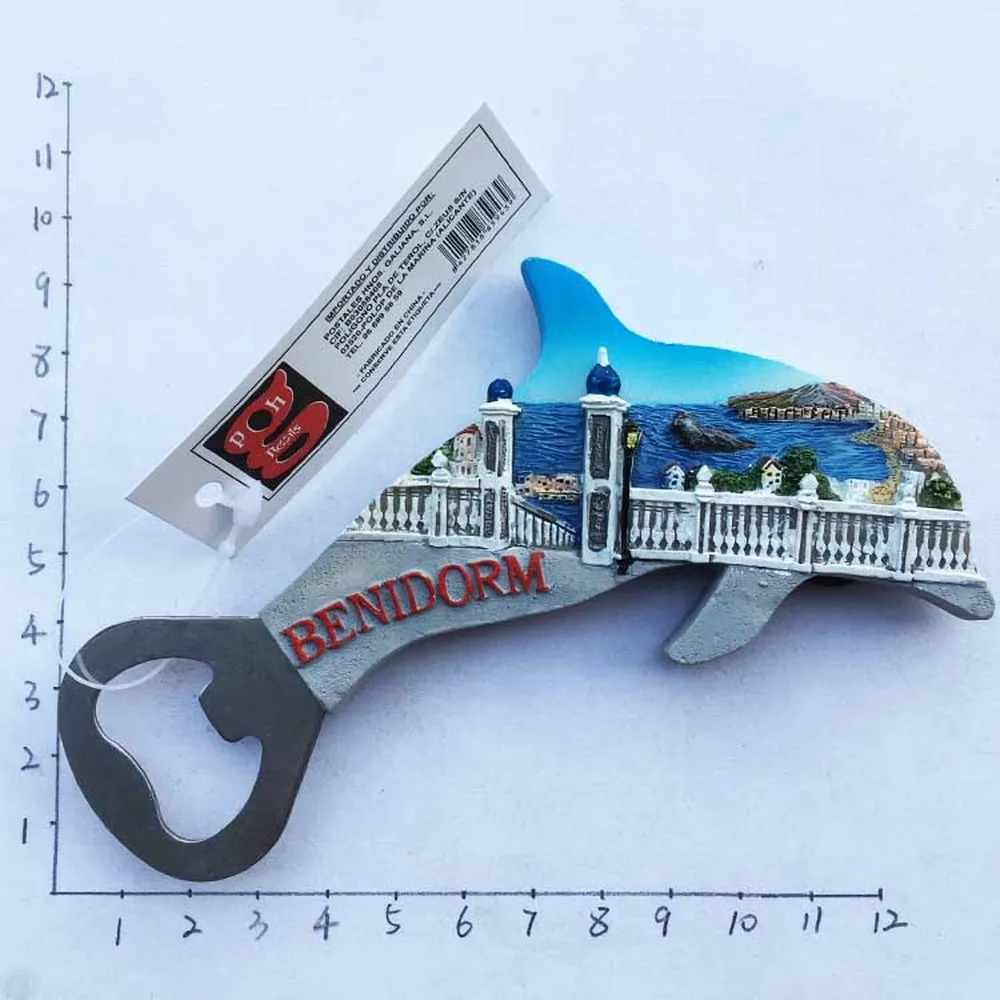 Benidorm, Spain Fridge Magnet Creative Dolphin Landscape Bottle Opener Tourist Souvenir Refrigerator Magnetic Sticker Home Decor
Benidorm, Spain Fridge Magnet Creative Dolphin Landscape Bottle Opener Tourist Souvenir Refrigerator Magnetic Sticker Home Decor