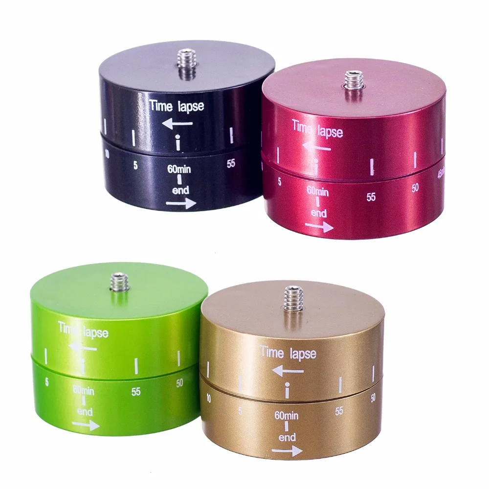 Kaliou 60min Time Lapse 360 degree Rotating Automatic Timer Tripod Head Photography Delay Tilt Head for GoPro RedBlackBrownGreen
Kaliou 60min Time Lapse 360 degree Rotating Automatic Timer Tripod Head Photography Delay Tilt Head for GoPro RedBlackBrownGreen