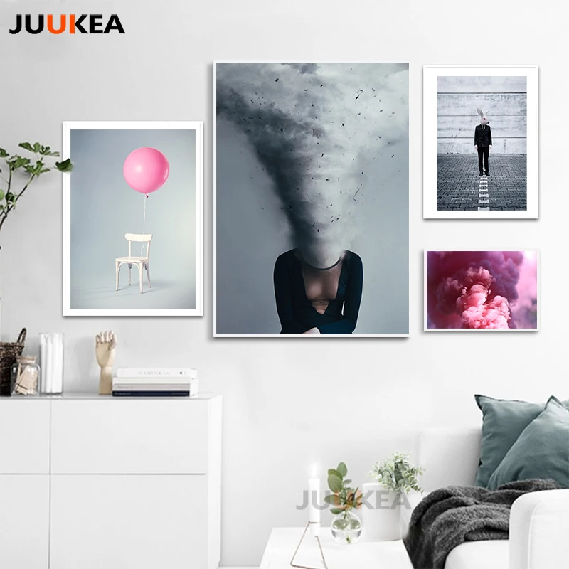 Nordic Modern Vogue Pink Smoke balloon Lonely Figure Poster Canvas Art Print Painting Wall Pictures For Living Room Home Decor
Nordic Modern Vogue Pink Smoke balloon Lonely Figure Poster Canvas Art Print Painting Wall Pictures For Living Room Home Decor