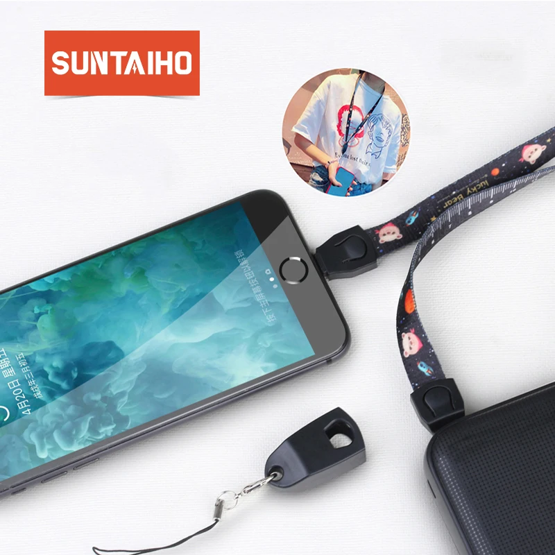 Suntaiho шнур для быстрой зарядки кабель типа C Xiaomi mi8 Galaxy S9 micro USB Huawei освещения