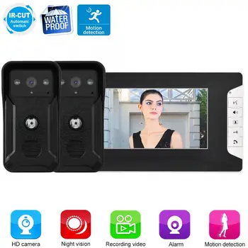 7" Wired Video Doorbell Door Phone Intercom Night Vision Smart Security Doorbell Kit High-definition screens
7" Wired Video Doorbell Door Phone Intercom Night Vision Smart Security Doorbell Kit High-definition screens