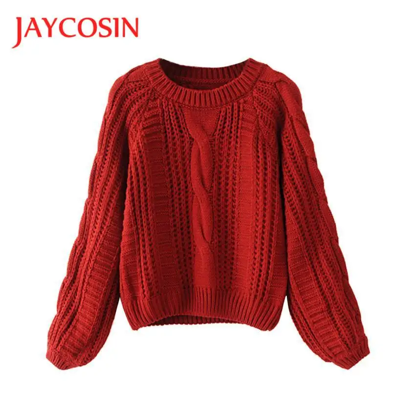JAYCOSIN Sweaters and Pullovers Knitted Woolen Lantern Sleeve Loose Sweater Women Pullover Jumper de5
JAYCOSIN Sweaters and Pullovers Knitted Woolen Lantern Sleeve Loose Sweater Women Pullover Jumper de5
