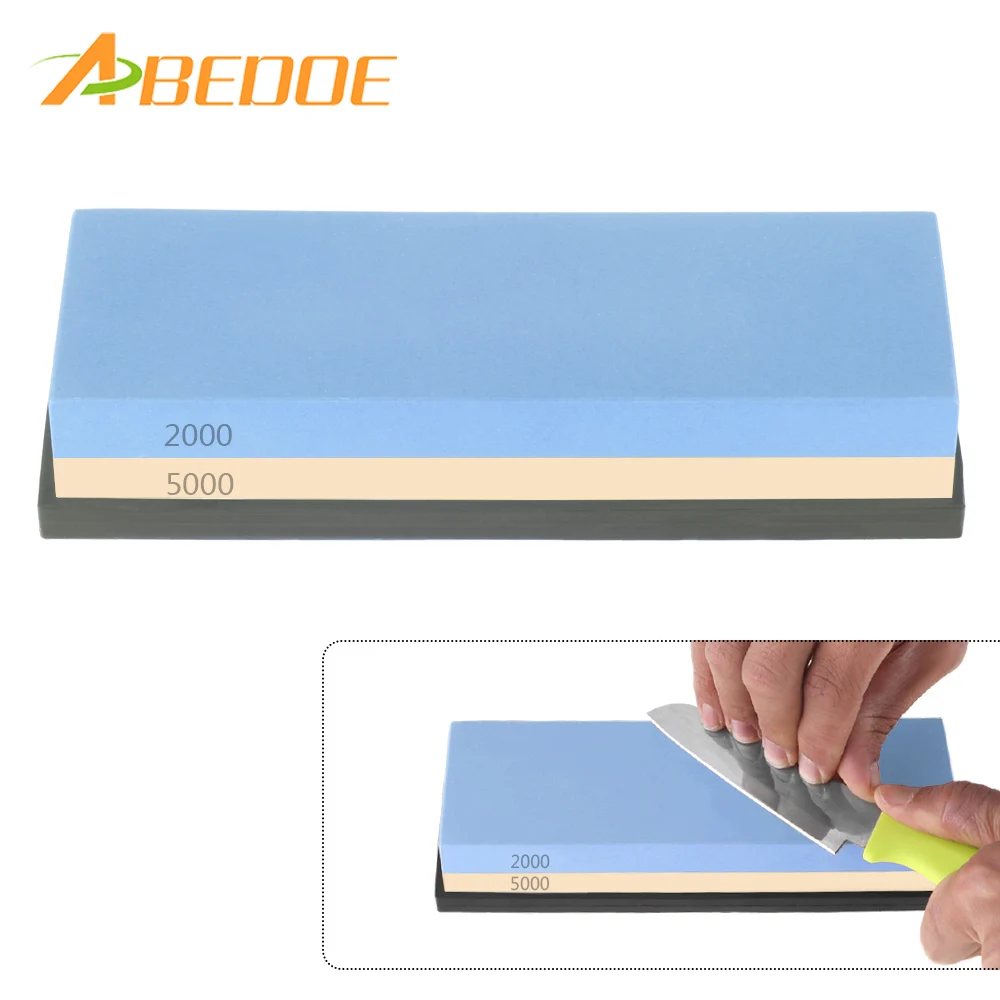 ABEDOE Grit Knife Sharpening Stone Whetstone Water Stone with Silicone Anti-Slip Base Holder 1000/4000 2000/5000 3000/8000
ABEDOE Grit Knife Sharpening Stone Whetstone Water Stone with Silicone Anti-Slip Base Holder 1000/4000 2000/5000 3000/8000