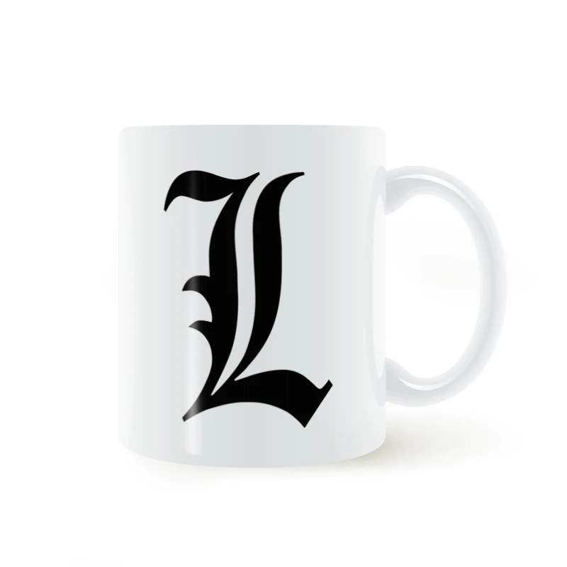 Death Note L Letter Mug Coffee Milk Ceramic Cup Creative DIY Gifts Home Decor Mugs 11oz T1220 
Death Note L Letter Mug Coffee Milk Ceramic Cup Creative DIY Gifts Home Decor Mugs 11oz T1220