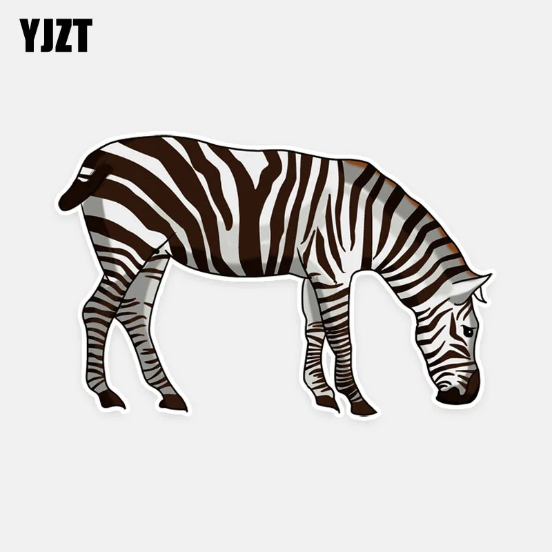 Фото YJZT 14 7 см * 9 5 забавные животные зебры лошадь ПВХ стикер автомобиля Наклейка