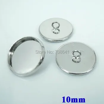 10mm New Silver tone Blank Bases Cabochons Style Circle Edge Bezel Back Loop Buttons Settings Pendant Caps Connectors Wholesale
10mm New Silver tone Blank Bases Cabochons Style Circle Edge Bezel Back Loop Buttons Settings Pendant Caps Connectors Wholesale