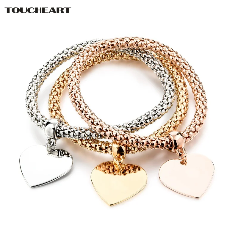 TOUCHEART 3 PCS/Set Ethnic Gold Heart Charm Bracelets & Bangles For Women Punk Crystal Brand Elastic Jewelry Bracelet SBR160355
TOUCHEART 3 PCS/Set Ethnic Gold Heart Charm Bracelets & Bangles For Women Punk Crystal Brand Elastic Jewelry Bracelet SBR160355