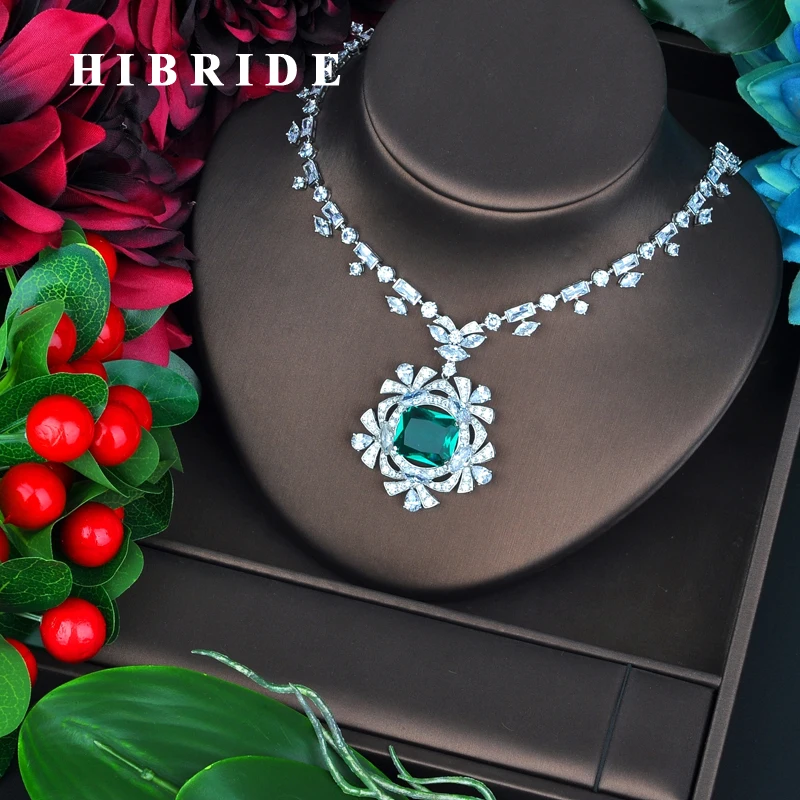 HIBRIDE Luxury Brilliant Square Green Stone Pendant Fot Women Sweater Jewelry White Gold Color Necklace N-710
HIBRIDE Luxury Brilliant Square Green Stone Pendant Fot Women Sweater Jewelry White Gold Color Necklace N-710