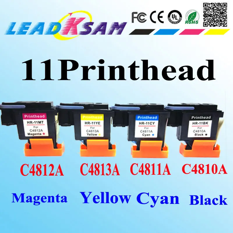 4 x Printhead Print Head 11 compatible for hp11C4810A C4811A C4812A DesignJet 100 110 111 120 120nr 500 500ps 510 70
4 x Printhead Print Head 11 compatible for hp11C4810A C4811A C4812A DesignJet 100 110 111 120 120nr 500 500ps 510 70