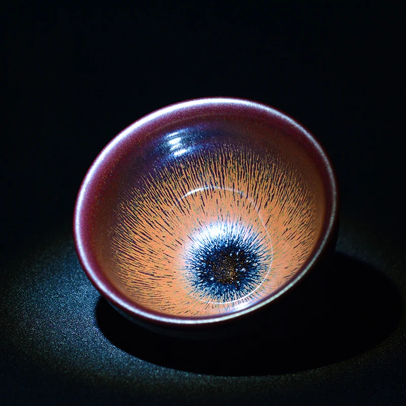 Jianzhan Tien Mok Tea Bowl with Purple Hare's-fur Glaze Top Grade GongFu Tea Cup Handmade Porcelain Valued Gift
Jianzhan Tien Mok Tea Bowl with Purple Hare's-fur Glaze Top Grade GongFu Tea Cup Handmade Porcelain Valued Gift