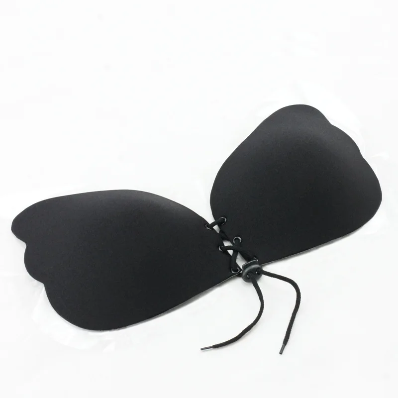 17 New Fashion Sexy Womens Strapless Binding Air Chest Paste Together To Hide The Bride Invisible Bra 8 Holes Europe hot sale 8