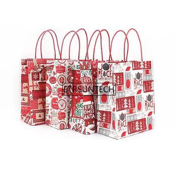 120pcs/lot Christmas Decoration Christmas Cute Kraft Paper Portable Paper Bag New Year Friends Gift Bags
120pcs/lot Christmas Decoration Christmas Cute Kraft Paper Portable Paper Bag New Year Friends Gift Bags