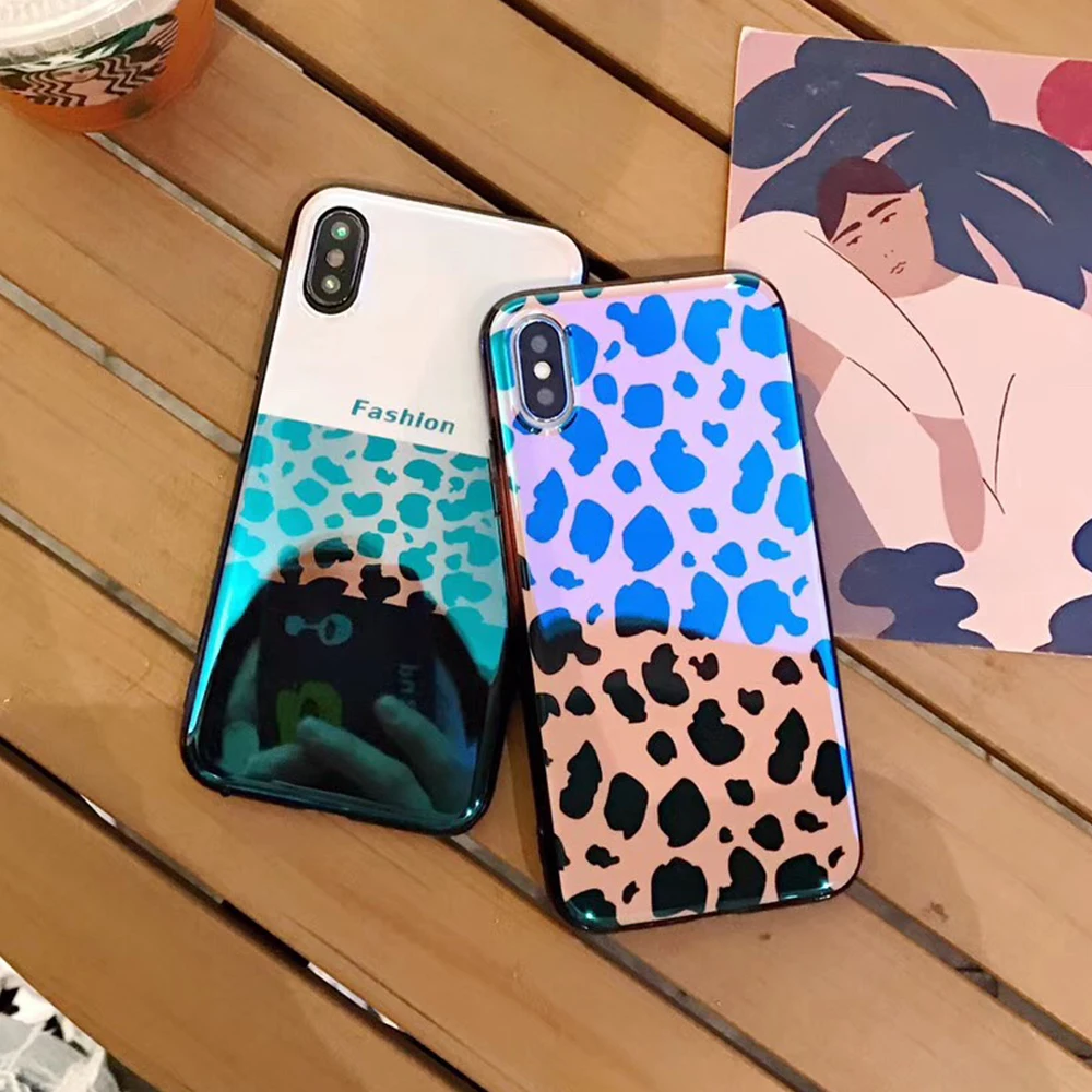 Blue Ray Leopard Soft Case For iPhone X XS Max 7 8 Plus Phone Cover Luxury Silicone For iPhone 6 6S Plus XR Case Glossy Fashion
Blue Ray Leopard Soft Case For iPhone X XS Max 7 8 Plus Phone Cover Luxury Silicone For iPhone 6 6S Plus XR Case Glossy Fashion