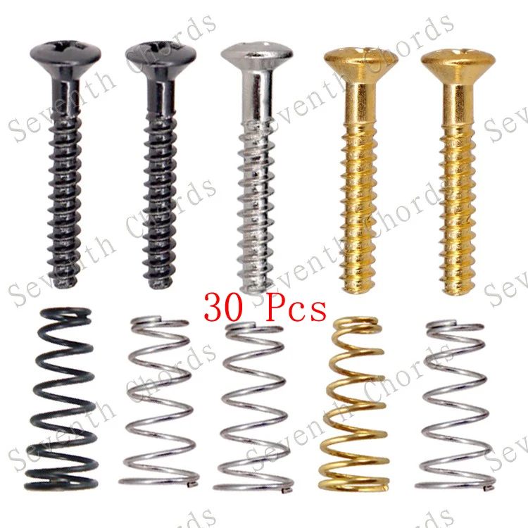 30 Pcs Guitar Single Coil Pickups Mount Adjust Height Flat Tail Screws & Conical Springs - M3*22mm
30 Pcs Guitar Single Coil Pickups Mount Adjust Height Flat Tail Screws & Conical Springs - M3*22mm