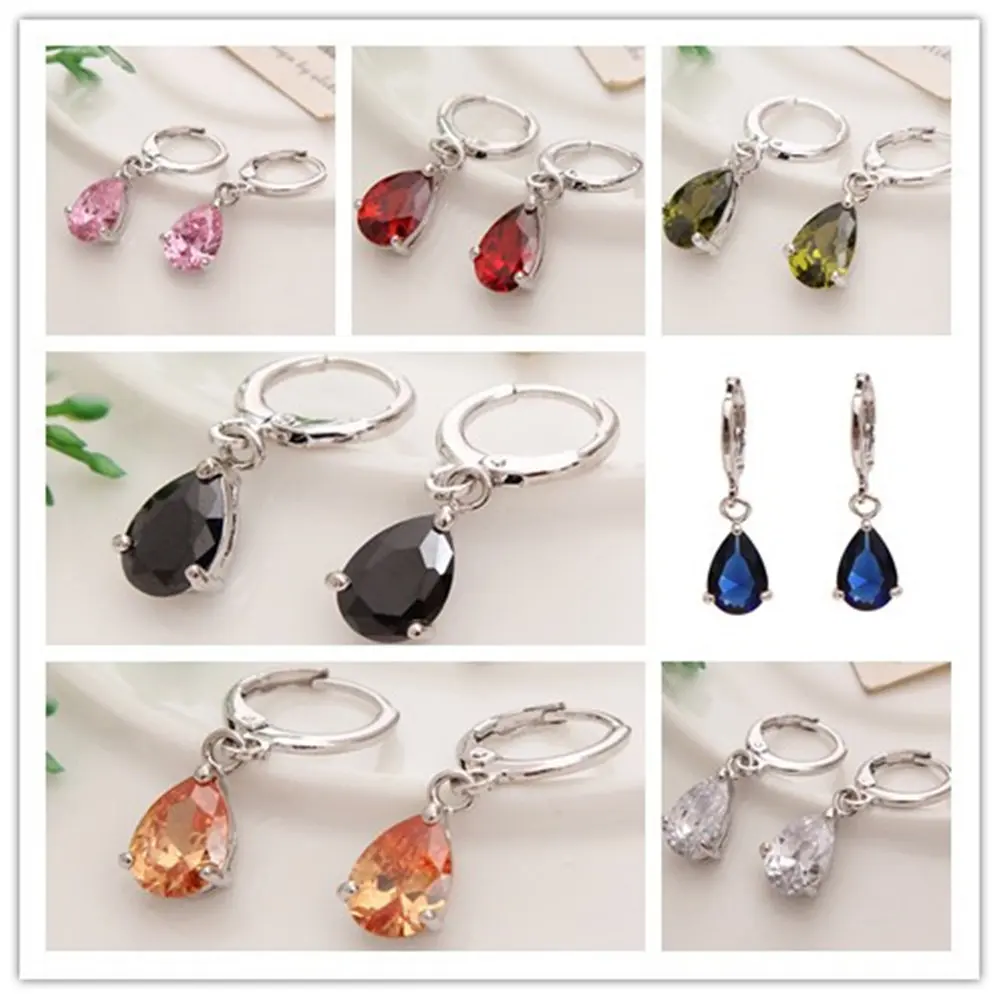 fashion Austrian Crystal Water Drop Long Dangle Earrings Silver Earrings banquet jewelry for women
fashion Austrian Crystal Water Drop Long Dangle Earrings Silver Earrings banquet jewelry for women
