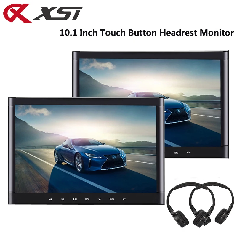 XST 2PCS 10.1 Inch Car Headrest Monitor Touch Button 1024*600 MP5 VIdeo DVD Player Support HDMI/USB/SD/IR/FM/Speaker/Game
XST 2PCS 10.1 Inch Car Headrest Monitor Touch Button 1024*600 MP5 VIdeo DVD Player Support HDMI/USB/SD/IR/FM/Speaker/Game