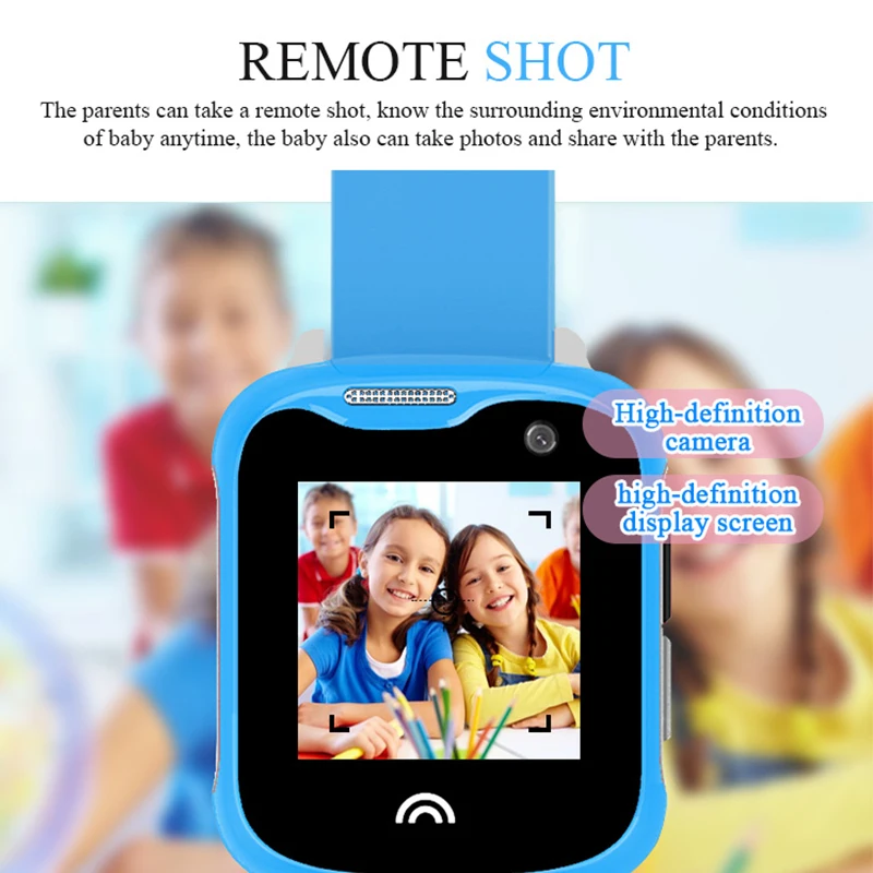 Детские Смарт часы IP68 Водонепроницаемые наручные GPS + LBS WIFI позиционирование