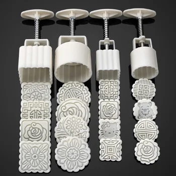 16Pcs/set Plastic Moon Cake Mold Mid-Autumn Festival Chocolate Cookies Cutters Stamping Mould Hand Pressing Baking Pastry Tools
16Pcs/set Plastic Moon Cake Mold Mid-Autumn Festival Chocolate Cookies Cutters Stamping Mould Hand Pressing Baking Pastry Tools