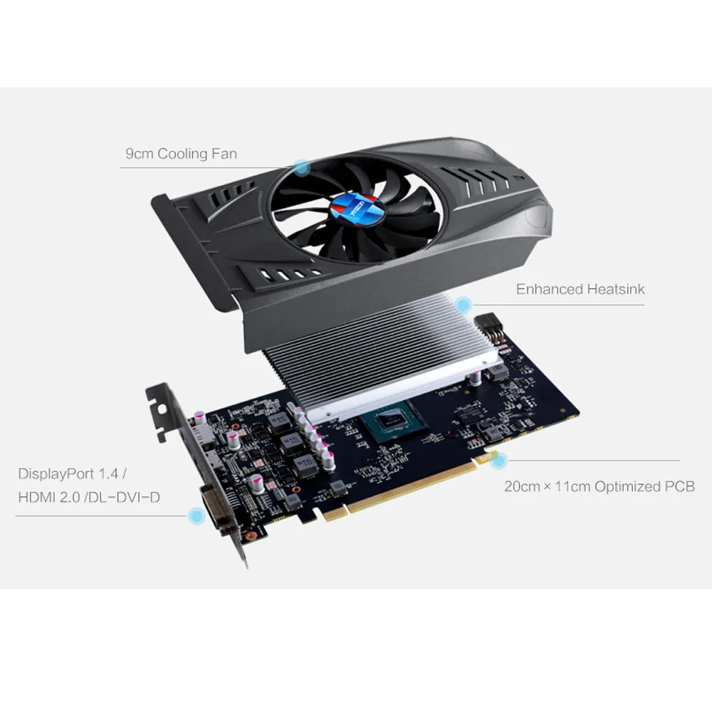 GeForce GTX 1050Ti GPU 4GB GDDR5 128bit Gaming Desktop Computer PC Video Graphics Cards Support PCI-E X16 3.0 TI 2019 Game Hot
GeForce GTX 1050Ti GPU 4GB GDDR5 128bit Gaming Desktop Computer PC Video Graphics Cards Support PCI-E X16 3.0 TI 2019 Game Hot