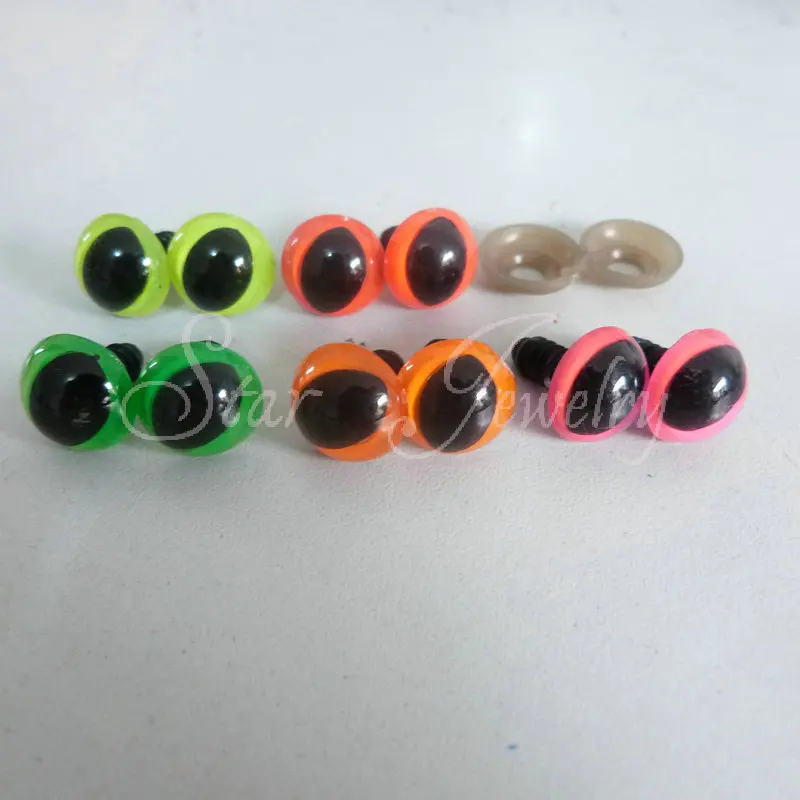 Five mixed colors plastic toy cat eyes with soft washer10mm/12mm/14mm/13mm you can choose size
Five mixed colors plastic toy cat eyes with soft washer10mm/12mm/14mm/13mm you can choose size