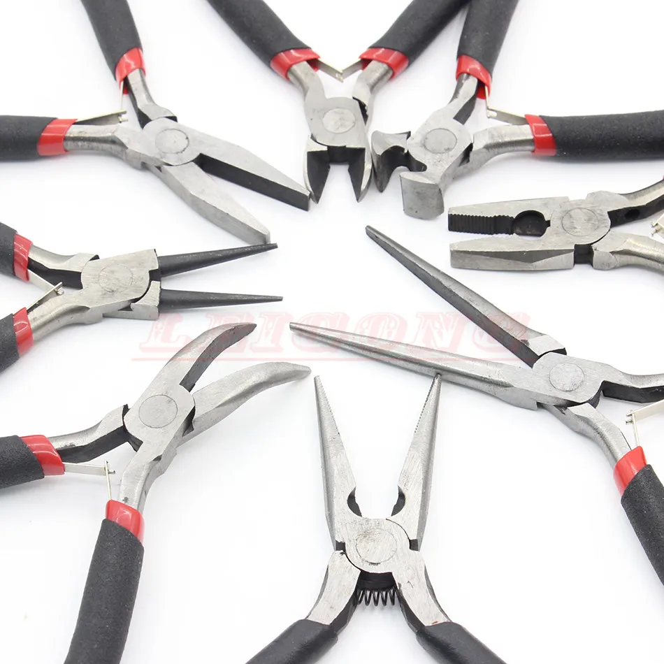 RIESBA 8pcs/set Carbon Steel Black Jewelry Pliers For Beading Diy Making Hand Tool
RIESBA 8pcs/set Carbon Steel Black Jewelry Pliers For Beading Diy Making Hand Tool