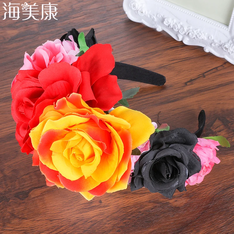 Haimeikang Flower Crown Colorfuls Rose Floral Flower Garland Headband Hair Band Bridal Festival Holiday Headwear
Haimeikang Flower Crown Colorfuls Rose Floral Flower Garland Headband Hair Band Bridal Festival Holiday Headwear