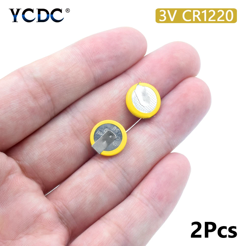 2pcs Battery CR1220 Li-Po Lithium Button Coin Cell Batteries With 2 Solder Tabs Pins For Main Board Remote Control Toy
2pcs Battery CR1220 Li-Po Lithium Button Coin Cell Batteries With 2 Solder Tabs Pins For Main Board Remote Control Toy