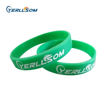 YERLLSOM 100PCS Trade Assurance custom silicone bracelets with print Words and logo 1 color for promotional gifts S101809
YERLLSOM 100PCS Trade Assurance custom silicone bracelets with print Words and logo 1 color for promotional gifts S101809