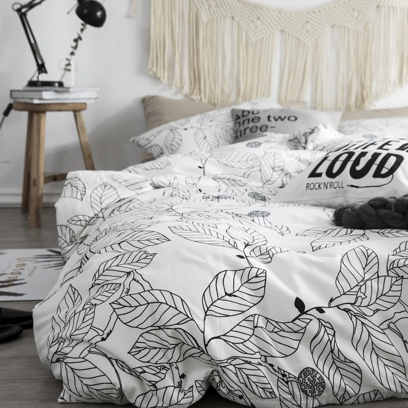 High Grade Cotton Leaf Bedding Sets King Single,2-3PCS Duvet Cover Set, 4PCS Set For Duvet cover Bed Sheet Pillowcase
High Grade Cotton Leaf Bedding Sets King Single,2-3PCS Duvet Cover Set, 4PCS Set For Duvet cover Bed Sheet Pillowcase