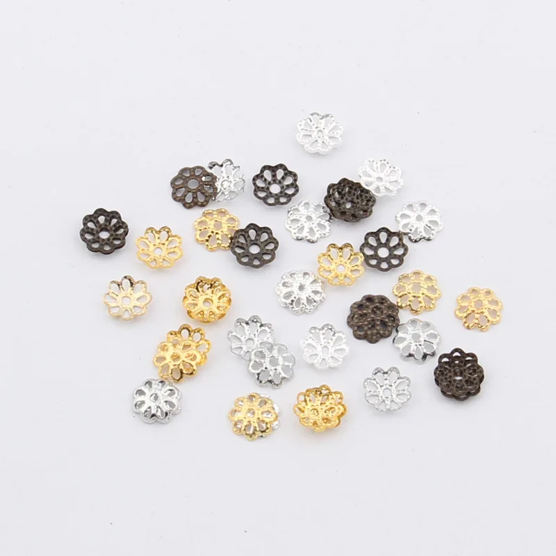 500pcs 6mm Flower Beads Caps DIY Jewelry Making Findings Gold Silver Bronze End Beads Caps Bracelets Earrings Accessories Gifts
500pcs 6mm Flower Beads Caps DIY Jewelry Making Findings Gold Silver Bronze End Beads Caps Bracelets Earrings Accessories Gifts