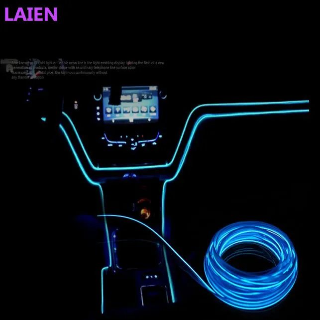 Universal 2.3 mm 3M Car Styling Flexible Neon Light EL Wire Rope fit for KIA Subaru Mercedes NISSAN Ford BMW AUDI HONDA Fait | Автомобили