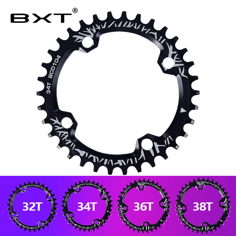 BXT MTB mountain bike Crank Chainwheel Narrow Wide Chainring 32T/34T/36T/38T alloy bicycle crank 104BCD Single Plate cycle part
BXT MTB mountain bike Crank Chainwheel Narrow Wide Chainring 32T/34T/36T/38T alloy bicycle crank 104BCD Single Plate cycle part
