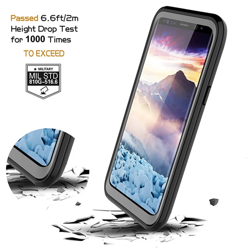 Life Waterproof 360 Full Degree Case for Samsung S9 S9Plus Cases for Samsung Galaxy S8 S8Plus Shockproof Clear Bumper Cover
Life Waterproof 360 Full Degree Case for Samsung S9 S9Plus Cases for Samsung Galaxy S8 S8Plus Shockproof Clear Bumper Cover