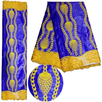 Royal Blue Color Bazin Riche Fabric Hand Made 5 Yards Jacquard Pattern New Guinea Indian Women And Men Garment Basin Material
Royal Blue Color Bazin Riche Fabric Hand Made 5 Yards Jacquard Pattern New Guinea Indian Women And Men Garment Basin Material