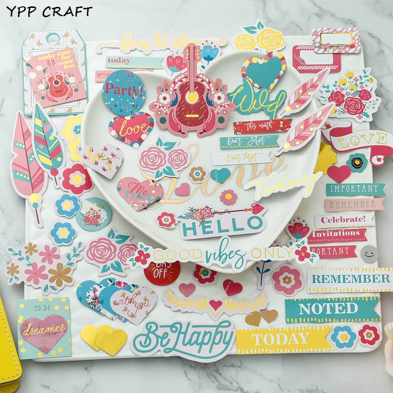 YPP CRAFT 65pcs Be Happy Cardstock Die Cuts for Scrapbooking Happy Planner/Card Making/Journaling Project
YPP CRAFT 65pcs Be Happy Cardstock Die Cuts for Scrapbooking Happy Planner/Card Making/Journaling Project