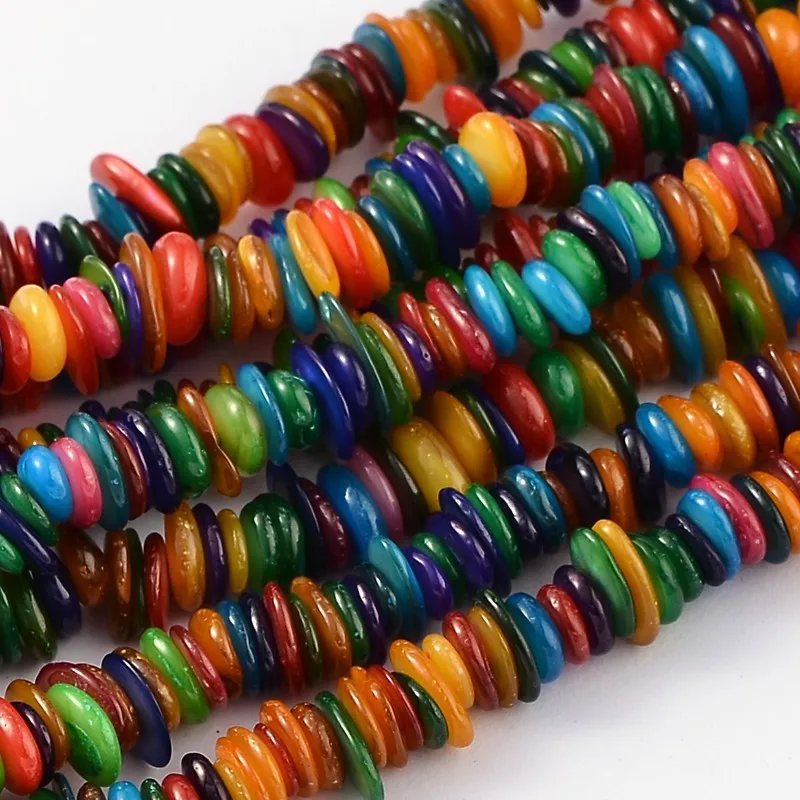 about 32"/strand 5~10mm Colorful Dyed Shell Chips Strands jewelry making DIY bracelet necklace Crafts F60
about 32"/strand 5~10mm Colorful Dyed Shell Chips Strands jewelry making DIY bracelet necklace Crafts F60