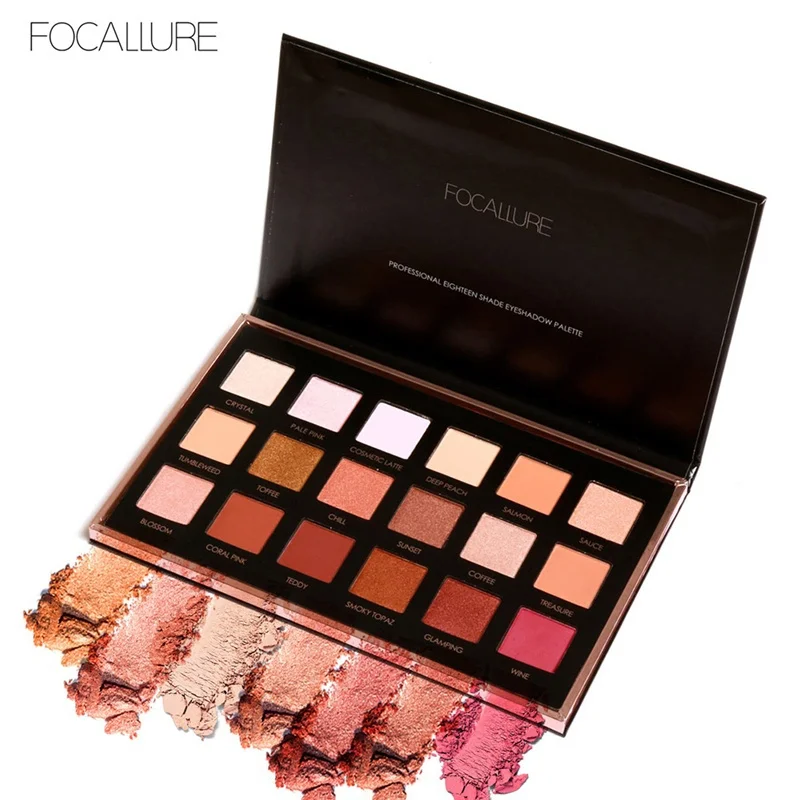 FOCALLURE 18-color Warm Earth Eyeshadow Pallete Shimmer Glitter Eyeshadow Make Up Palette Long-lasting Pressed Maquiagem Women
FOCALLURE 18-color Warm Earth Eyeshadow Pallete Shimmer Glitter Eyeshadow Make Up Palette Long-lasting Pressed Maquiagem Women