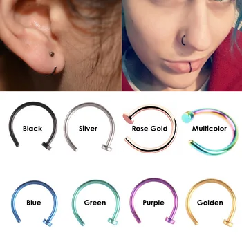 2PCS/Lot 8mm C Clip lip Piercing Helix Piercing Tragus Faux Nose Rings Hoop Neus Pircing Fake Nose Ring Labret Lit Ring
2PCS/Lot 8mm C Clip lip Piercing Helix Piercing Tragus Faux Nose Rings Hoop Neus Pircing Fake Nose Ring Labret Lit Ring