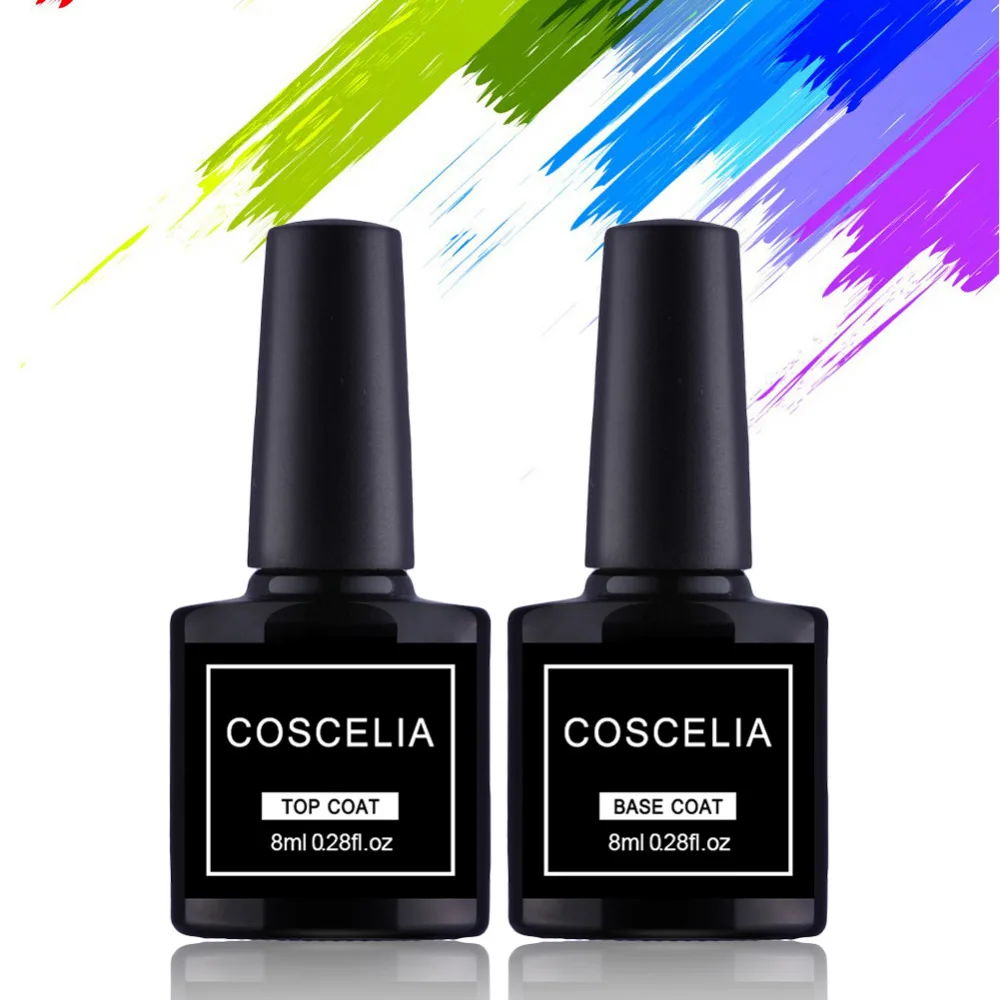 COSCELIA Top&Base Coat set For Manicure Nail Primer Gel Varnish Soak Off UV LED Gel Nail Polish Base Coat No Wipe Top Color Gel
COSCELIA Top&Base Coat set For Manicure Nail Primer Gel Varnish Soak Off UV LED Gel Nail Polish Base Coat No Wipe Top Color Gel