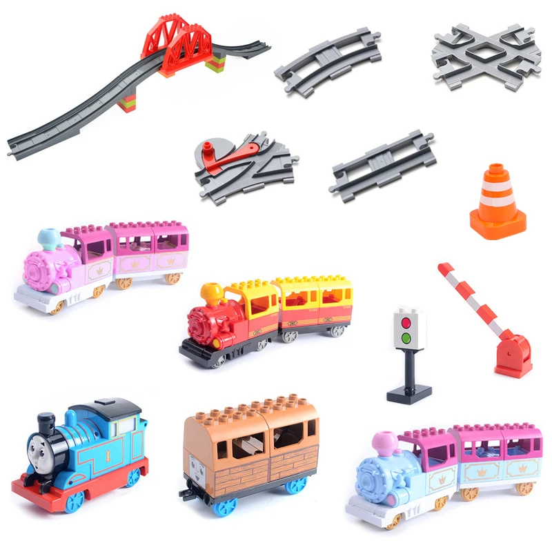 Duploed Big Size Diy Electric Train Bridge Railway Track Accessory Building Blocks Kids Educational Toys For Children Bricks
Duploed Big Size Diy Electric Train Bridge Railway Track Accessory Building Blocks Kids Educational Toys For Children Bricks
